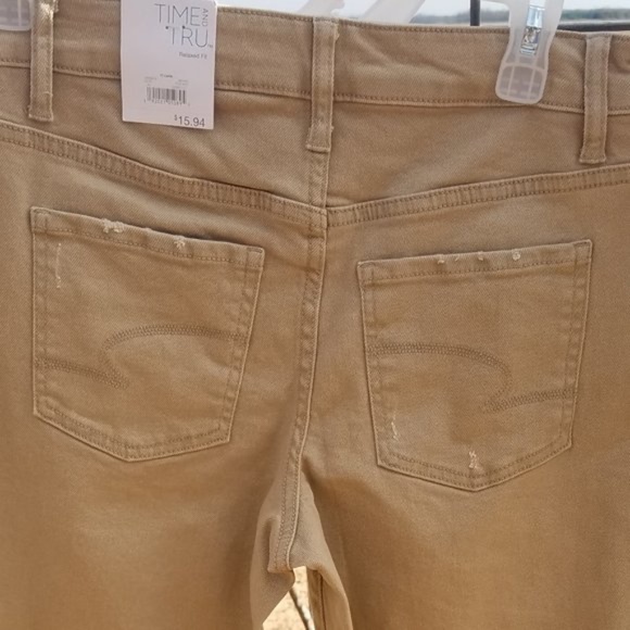 NWT Time and Tru Mid Rise Khaki Tan Brown - Picture 9 of 16